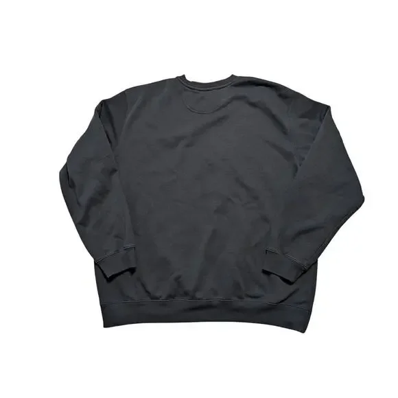 CARHARTT Men's Black Sweatshirt, Size 2X, SOFT; Loose Fit; Crewneck; Midweight - Picture 2 of 11